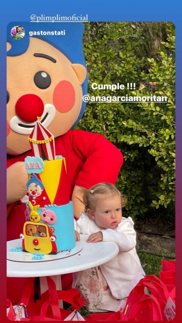 Pampita celebró el primer cumpleaños de Anita con una súper fiesta, muñecos y juegos