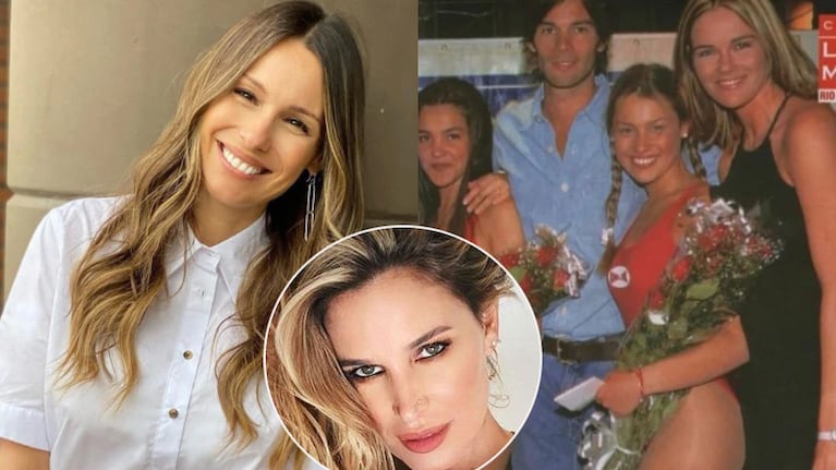 Pampita compartió una foto retro de su primer desfile en medio de la polémica por las peleas de modelos (Fotos: Web e Instagram Stories)