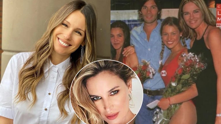 Pampita compartió una foto retro de su primer desfile en medio de la polémica por las peleas de modelos (Fotos: Web e Instagram Stories)