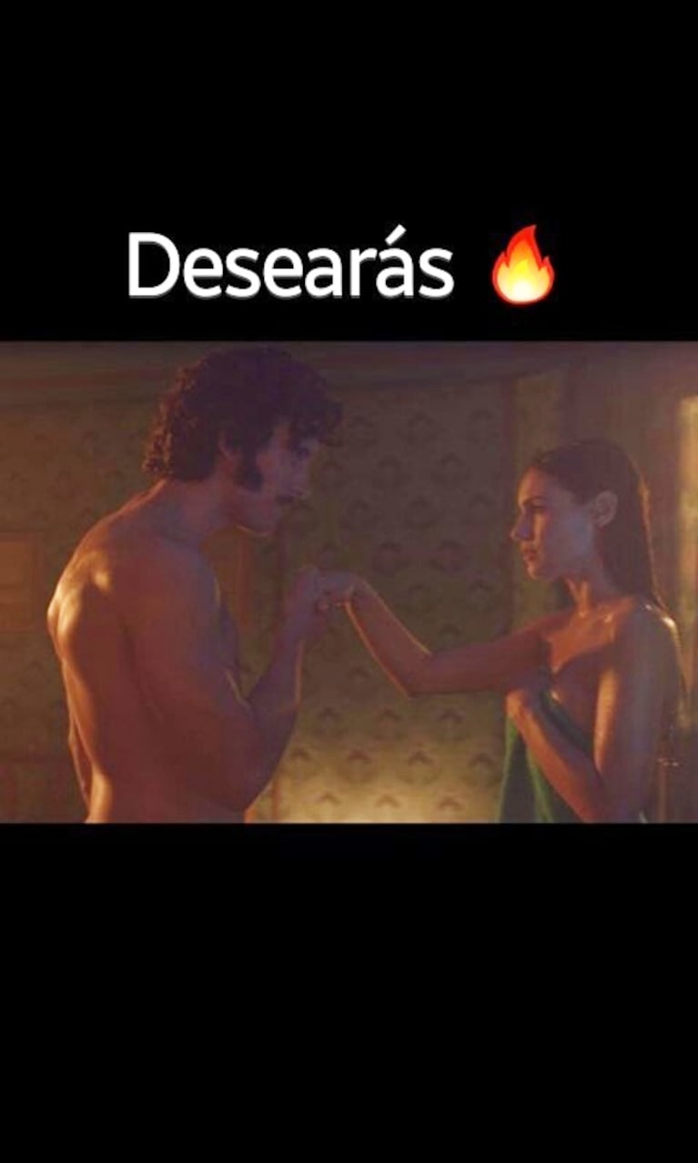 Pampita dejó espiar algunas escenas hot de su película erótica 