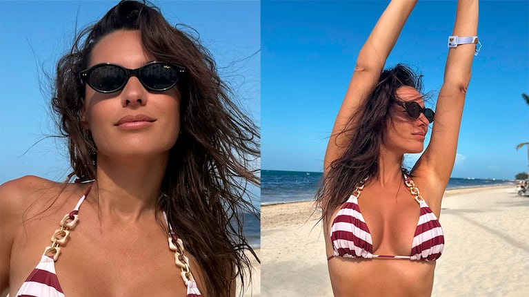 Pampita en sus paradisíacas vacaciones en Punta Cana (Fotos: Prensa).