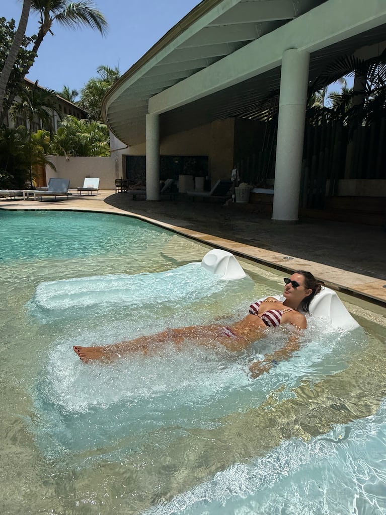 Pampita en sus vacaciones familiares y en pareja en Punta Cana (Foto: Prensa).