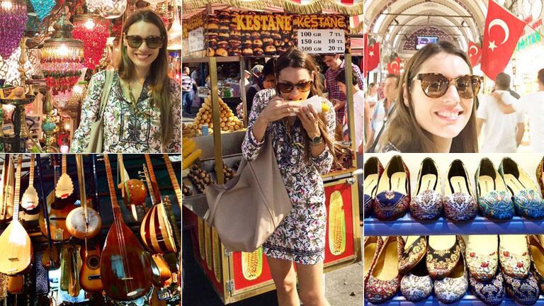 Pampita, en Turquía (Foto: Twitter)