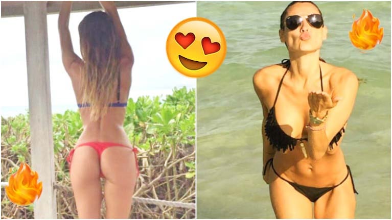 Pampita encendió Twitter con una foto de su lomazo mientras disfruta de sus vacaciones en Miami (Fotos: Twitter)