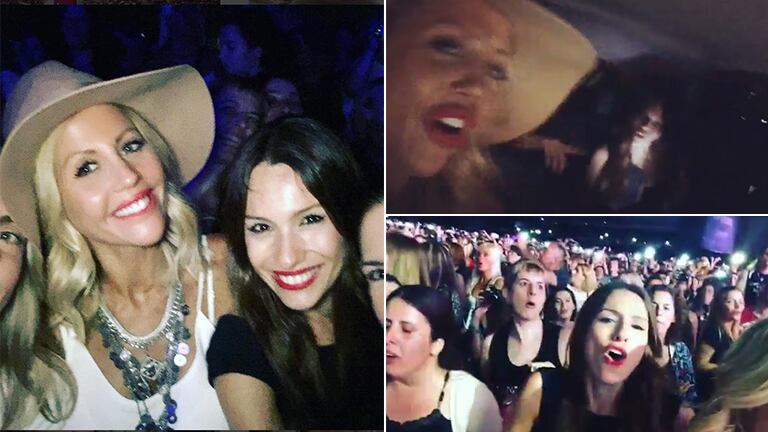 Pampita fue con amigas al recital de Enrique Iglesias: ¡fotos y videos de su salida de soltera!