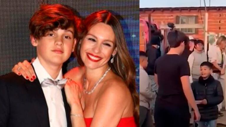 Pampita habló a fondo del costado solidario de su hijo Bautista Vicuña.