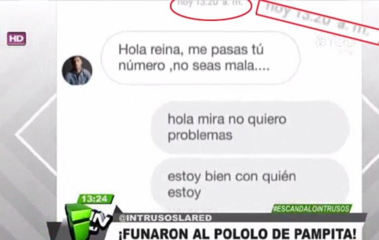 Pampita habló de la polémica versión de un programa chileno sobre Pico Mónaco… ¡y mirá el detalle que nadie vio del supuesto chat!: "Sé la persona que tengo al lado"