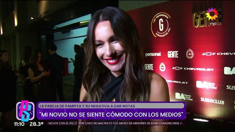 Pampita habló en Puro Show (Foto: captura de eltrece).