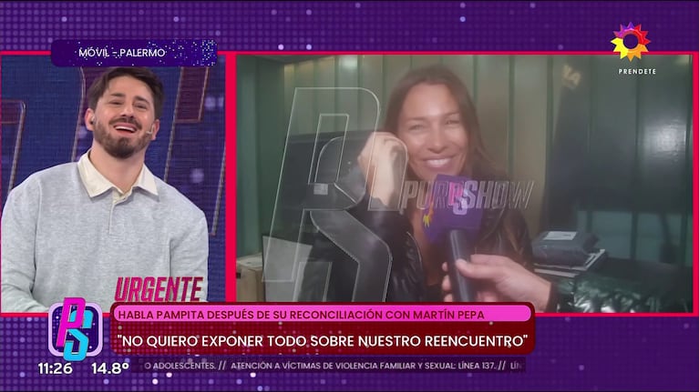 Pampita habló en Puro Show (Foto: captura de eltrece).