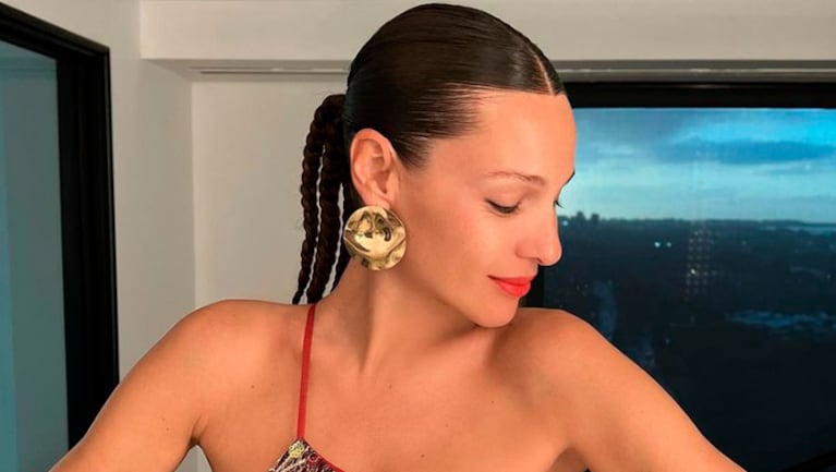 Pampita impactó con un llamativo look de gala.