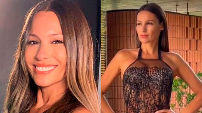 Pampita impactó con un vestido súper ceñido al cuerpo y con transparencias: Back