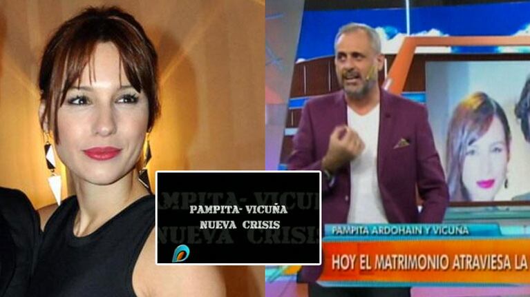 Pampita, indignada con Jorge Rial, se expresó en Twitter (Fotos: Web y Captura). 