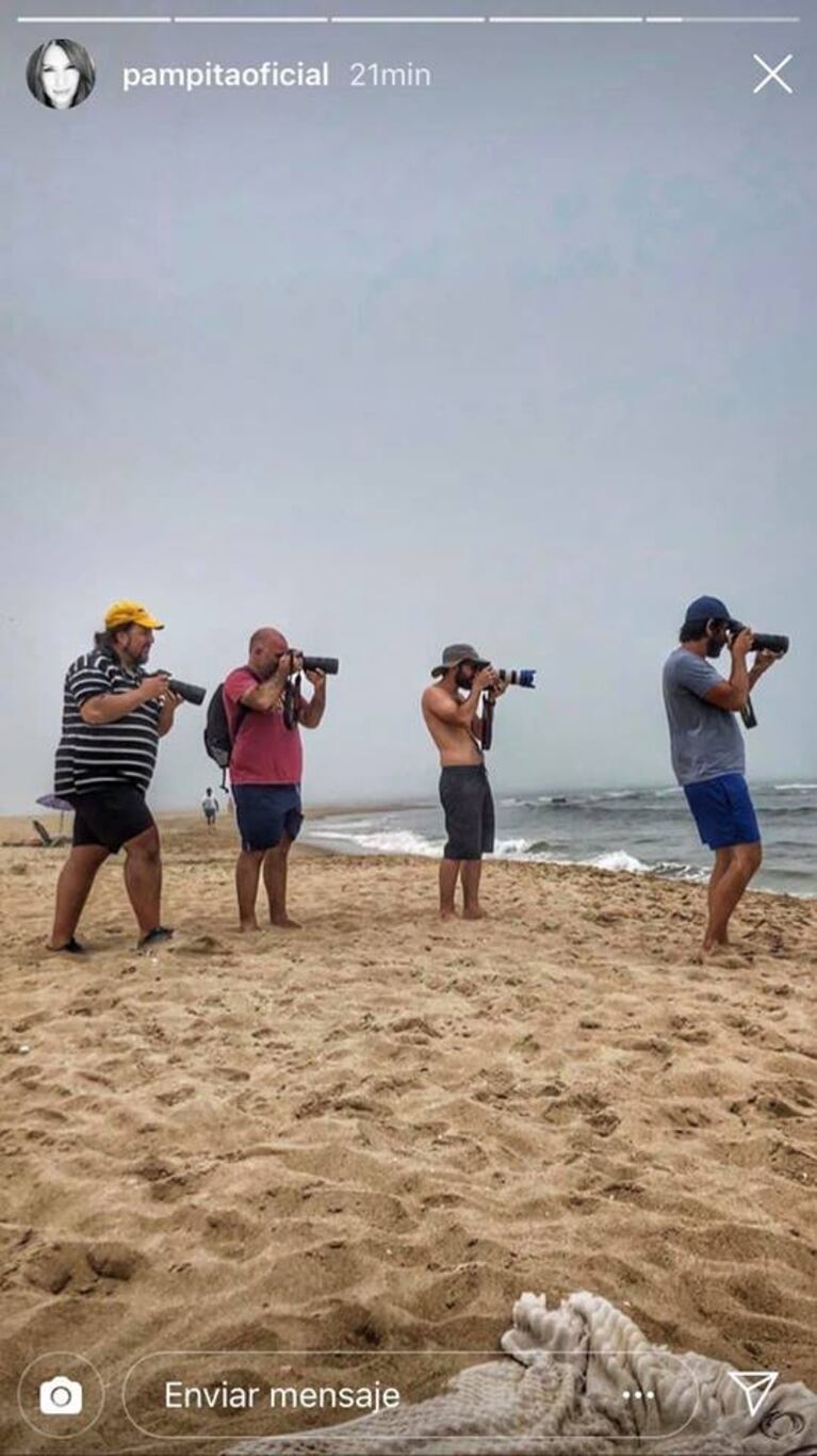 Pampita jugó a ser paparazzi por un día: ¡y 'escrachó' a los fotógrafos que la siguen en Punta del Este!
