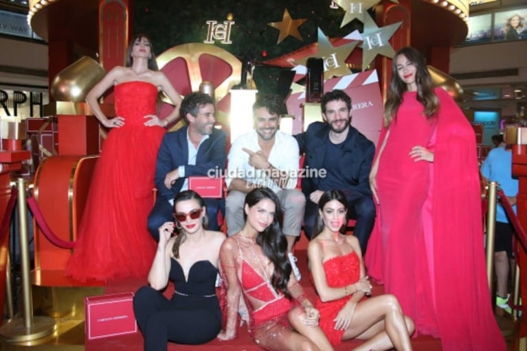 Pampita, la China Suárez y Nicolás Cabré, juntos en un evento navideño: todas las fotos