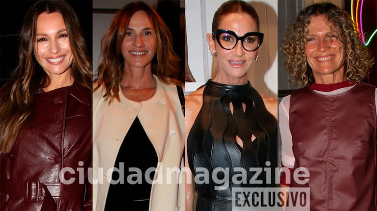 Pampita, Lara Bernasconi y Maru Botana en el desfile de Puli Demaría (Fotos: Movilpress).