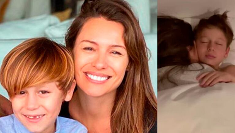 Pampita le dedicó un dulce posteo a Beltrán tras haberlo sorprendido con una "torta golosina".