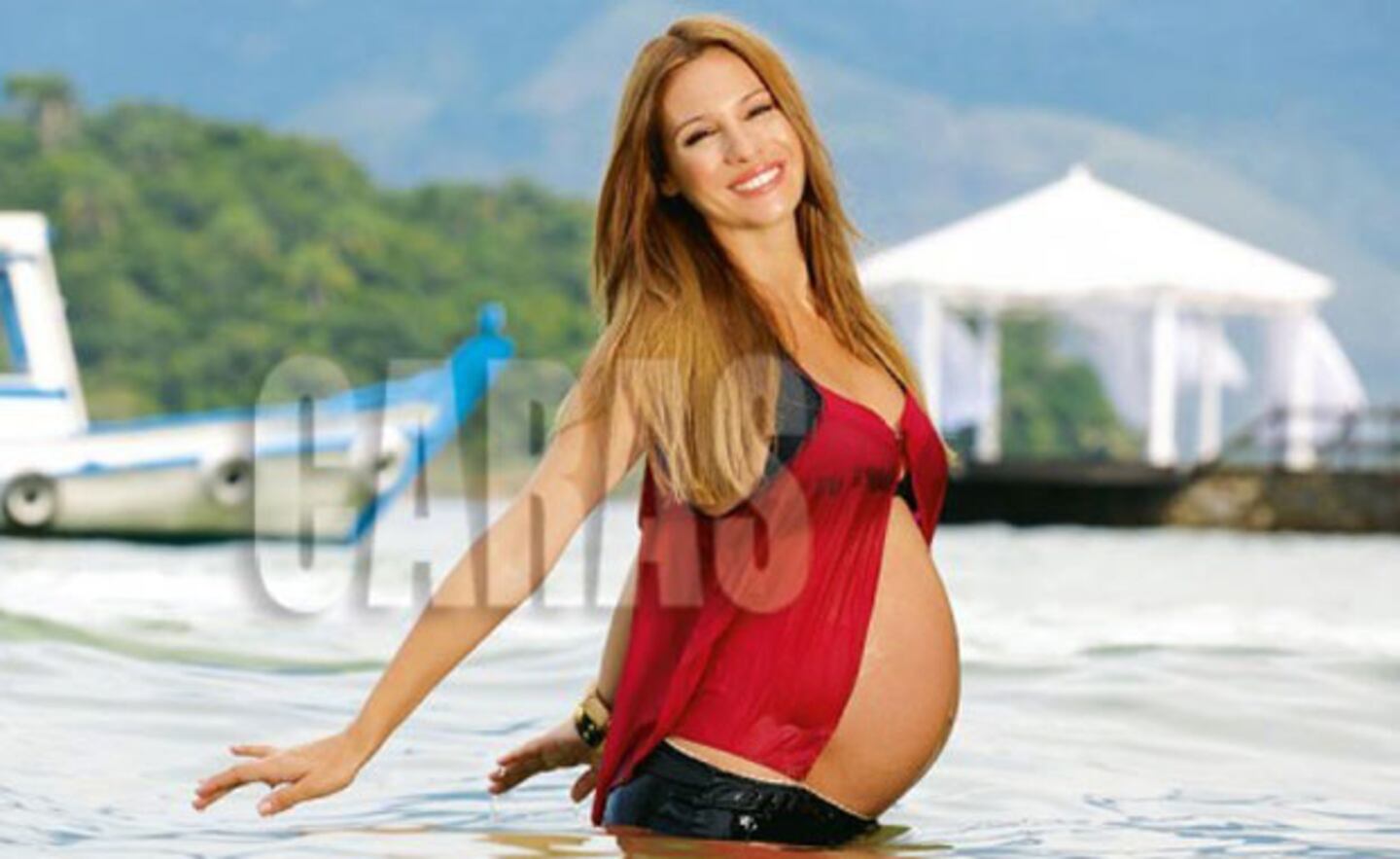 Pampita luce más linda que nunca, embarazada de 9 meses (Foto: Caras). 