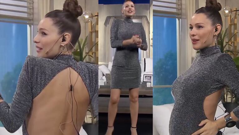 Pampita mostró cómo creció su pancita de casi siete meses de embarazo.