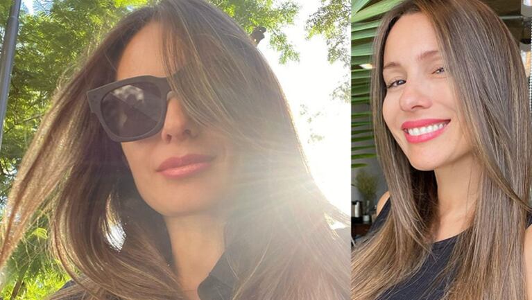 Pampita mostró en la red su renovada cabellera.