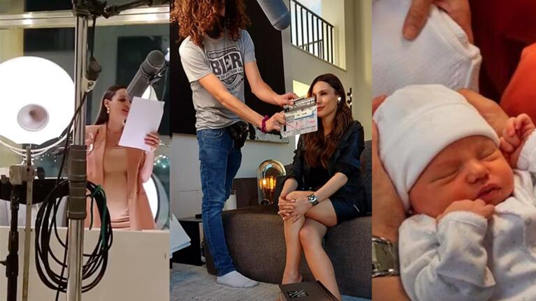 Pampita mostró fotos inéditas cómo fueron las grabaciones de su reality con su beba, Ana.