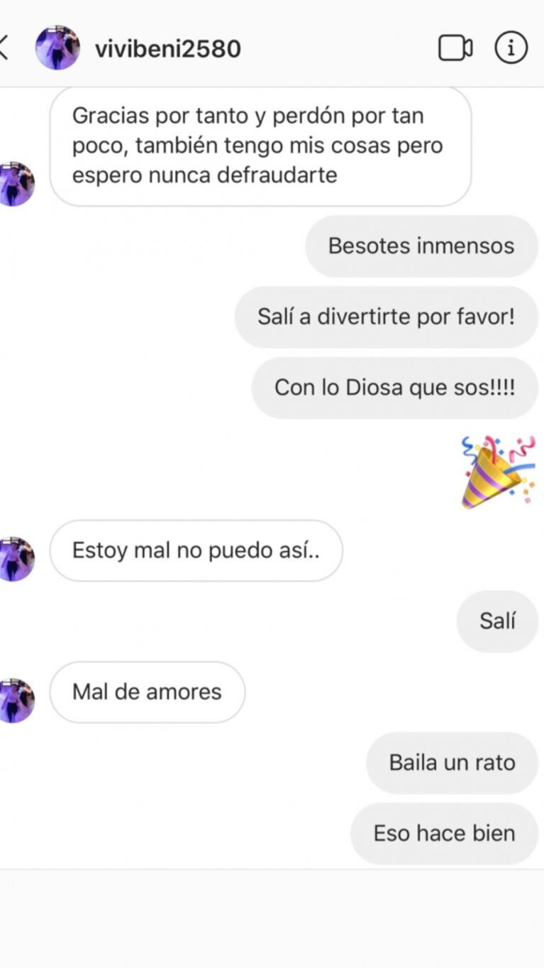 Pampita mostró los chats privados con su niñera luego de ser denunciada por maltrato psicológico y hostigamiento