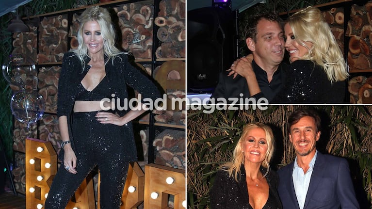 Pampita no pudo estar en el cumpleaños de su amiga, pero mandó a su marido en su representación. Fotos: Movilpress.