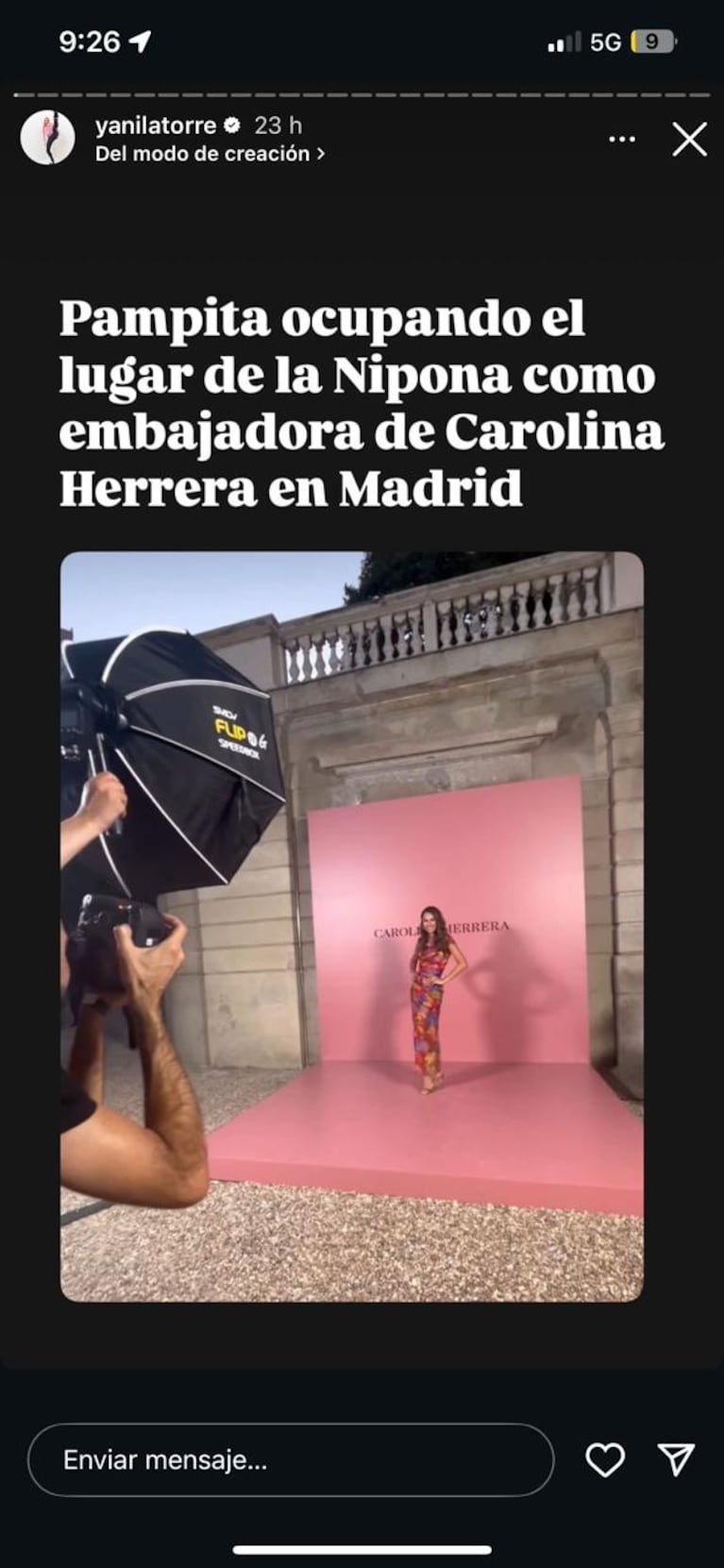 Pampita ocupó un importante trabajo de China Suárez tras los escándalos | Créditos: Instagram @yanilatorre