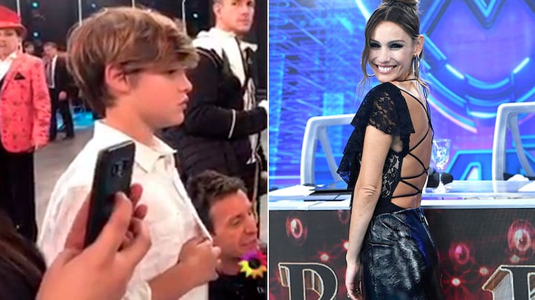 Pampita posó con un look súper sexy y su hijo Bautista la “retó” delante de todos en la previa de ShowMatch