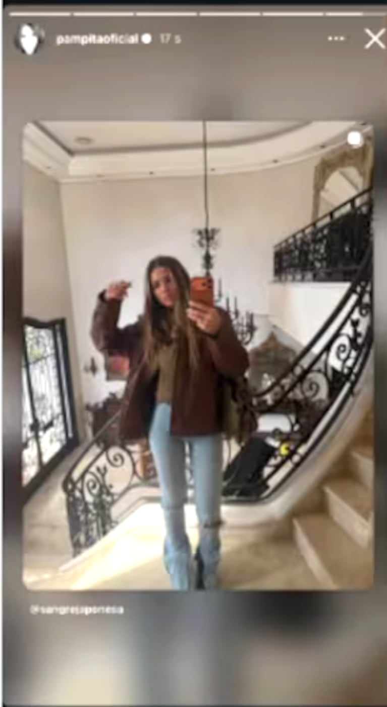 Pampita resposteó por error una foto de la China Suárez, lo que volvió a poner en tendencia su relación y vínculo con una firma internacional (Foto: Instagram).