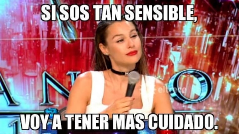 Pampita reveló cómo reacciona al ver sus propios y picantísimos memes: "Cuando estoy enojada me ilumino"