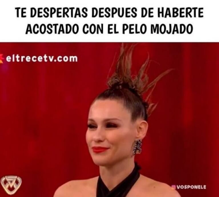 Pampita reveló cómo reacciona al ver sus propios y picantísimos memes: "Cuando estoy enojada me ilumino"