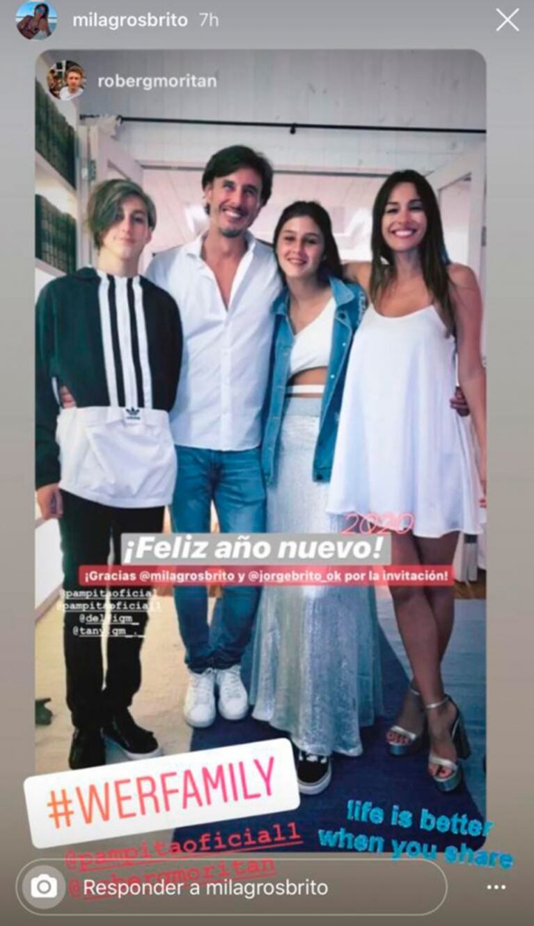 Pampita, Roberto García Moritán y sus hijos pasaron Año Nuevo… ¡en la casa de Milagros Brito! 