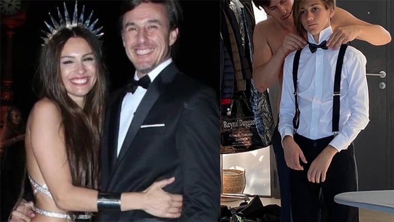 Pampita saludó a Santino por sus quince años.