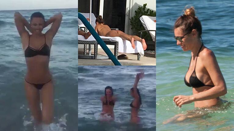 Pampita se divierte en Miami junto a sus amigas (Fotos: Capturas).