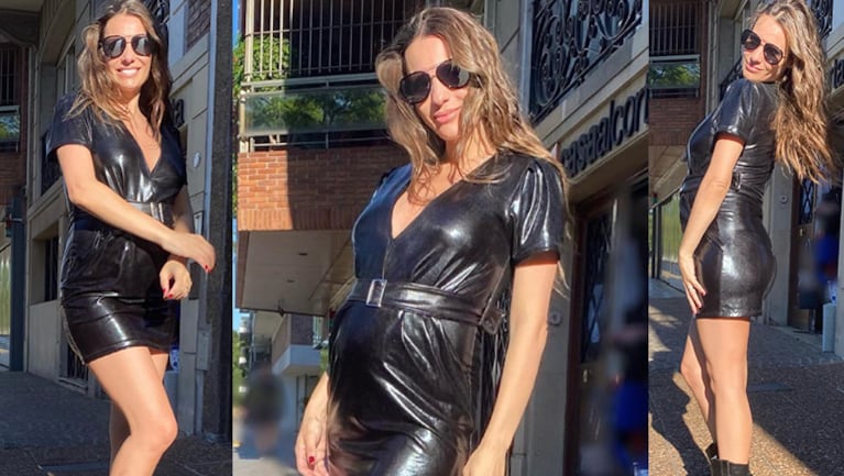 Pampita sorprendió con un espectacular look total black.