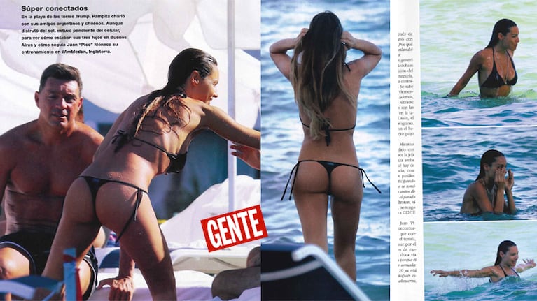 Pampita, una diosa suelta en las playas de Miami (Foto: revista Gente)