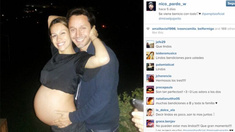 Pampita y Benjamín: una foto súper tierna de su dulce espera (Foto: Instagram).