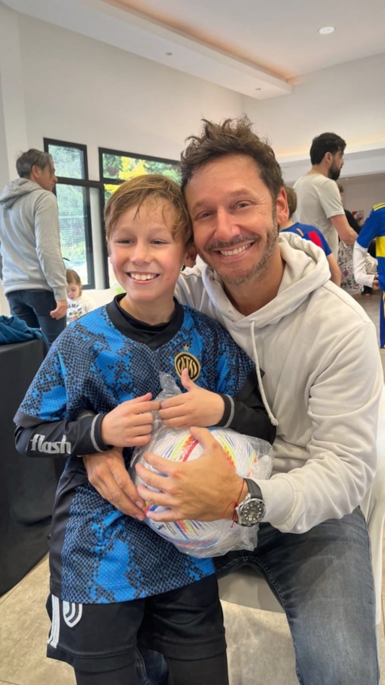 Pampita y Benjamín Vicuña celebraron juntos el cumpleaños de su hijo Beltrán