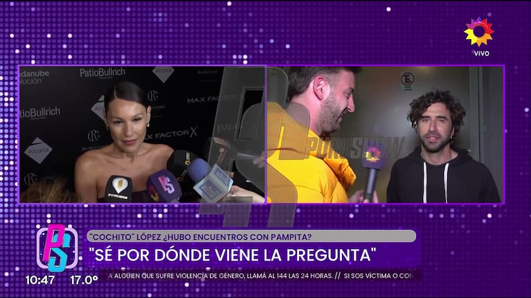 Pampita y Cochito López.