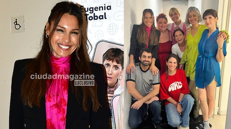 Pampita y el elenco de El chat de mamis. Fotos: RS Fotos y prensa