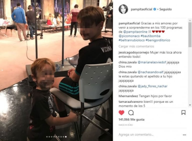 Pampita y las fotos retocadas de su hijo: "No fui yo, jamás le borraría el apellido del padre; fue la revista ¡Hola!"