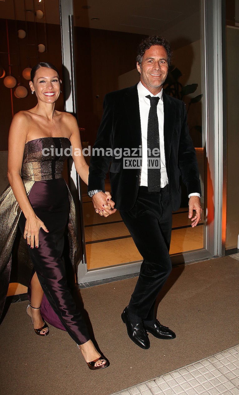 Pampita y Martín Pepa en la gala de una revista (Foto: Movilpress).