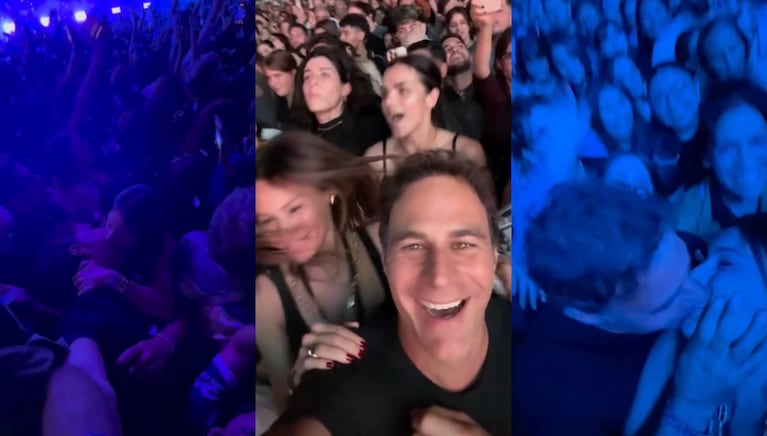 Pampita y Martín Pepa tuvieron una cita romántica en el recital de Dua Lipa en Buenos Aires | Créditos: Captura video Instagram @pampitaoficial