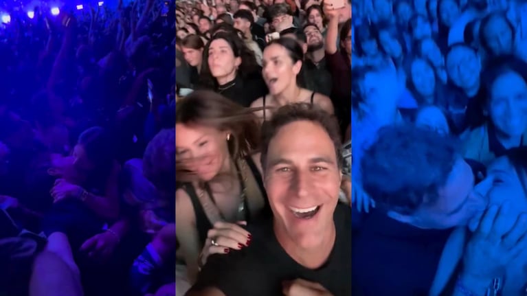 Pampita y Martín Pepa tuvieron una cita romántica en el recital de Dua Lipa en Buenos Aires | Créditos: Captura video Instagram @pampitaoficial