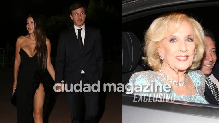 Pampita y Mirtha Legrand, súper glamorosas en la boda de Jorge Macri y María Belén Ludueña. Foto: Movilpress