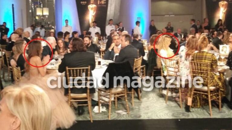 Pampita y Nicole Neumann, "peligrosamente" cerca en los Martín Fierro 2018: ¡foto exclusiva!