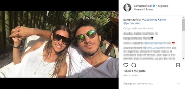 Pampita y Pico Mónaco, enamorados en Punta del Este: las fotos de la pareja top tras su reconciliación