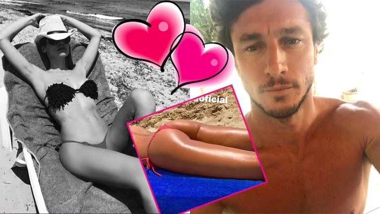 Pampita y Pico Mónaco, enamorados y sexies en Ibiza  (Fotos: Instagram).