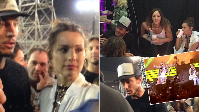 Pampita y Pico Mónaco, juntos en el recital de los Guns N' Roses