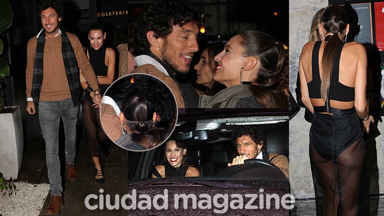 Pampita y Pico Mónaco, juntos y enamorados en la noche porteña  (Fotos: Movilpress).